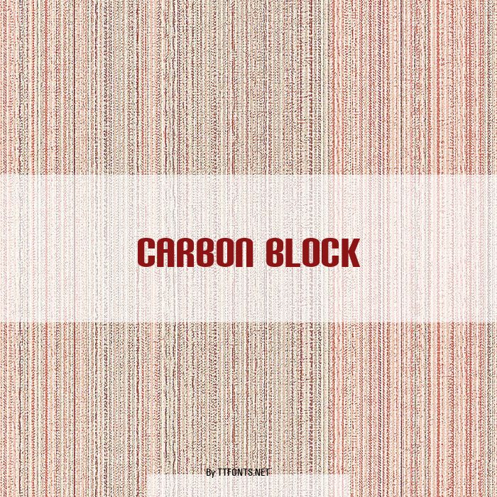Carbon Block example